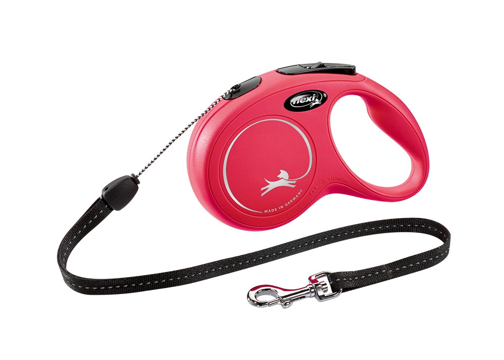 Flexi NEW CLASSIC S Koord CORD 8 m rood