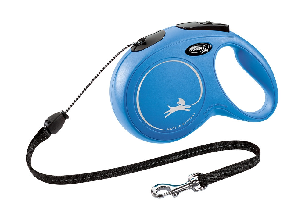Flexi NEW CLASSIC M-snoer CORD 8 m blauw