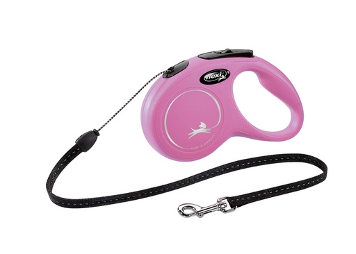 [NB76916] Flexi NIEUW KLASSIEK Koord CORD 5 m roze