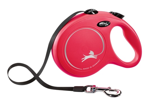 [NB76927] Flexi NIEUWE KLASSIEKE L TAPE 8 m rood