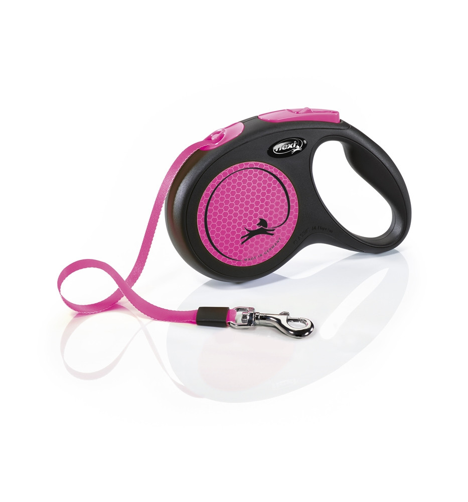 Flexi Nieuwe Neon Speciale Editie TAPE 5 m neon-roze