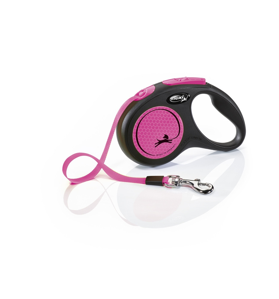 Flexi NIEUW NEON S TAPE 5 m neon-roze