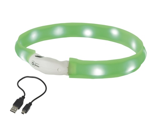 [NB77025] LED-lichtlint breed "ZICHTBAAR" L: 25 mm; 70 cm groen