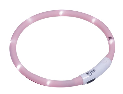 [NB77032] LED-lichtlint "PUPPY"  10 mm; 45 cm roze