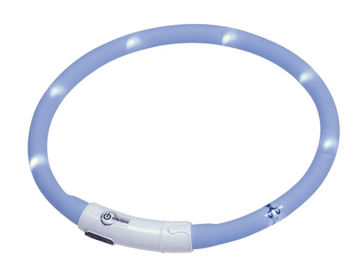 [NB77033] LED-lichtlint "PUPPY"  10 mm; 45 cm licht blauw