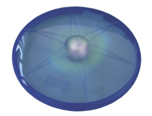 [NB77042] LED-schijf "FLASH"  15 cm blauw