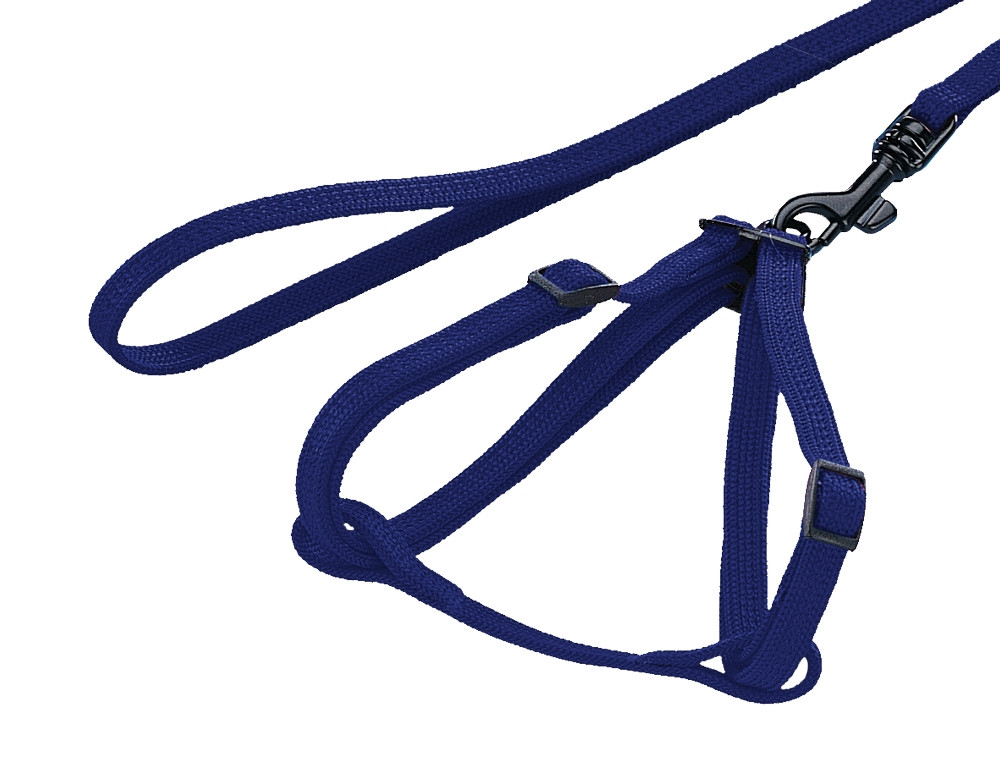 Nylonset voor konijnen Riem: 1 m blauw