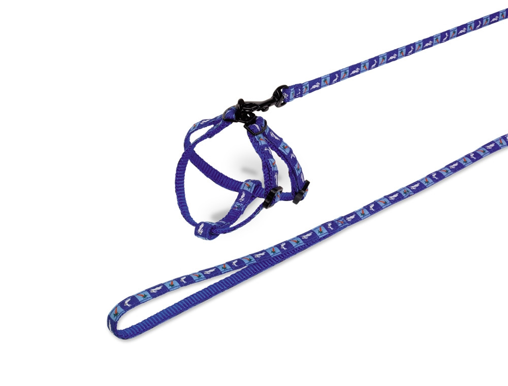 Set nylon voor konijnen "Wortel" blauw