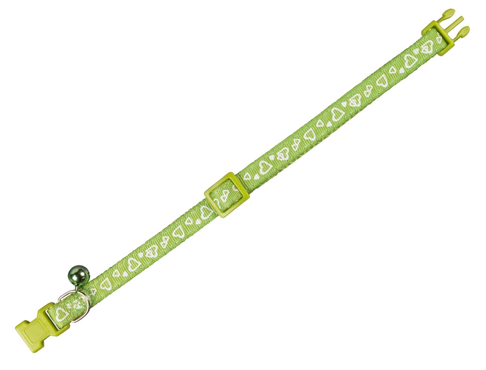 Kattenhalsband Hart  licht groen