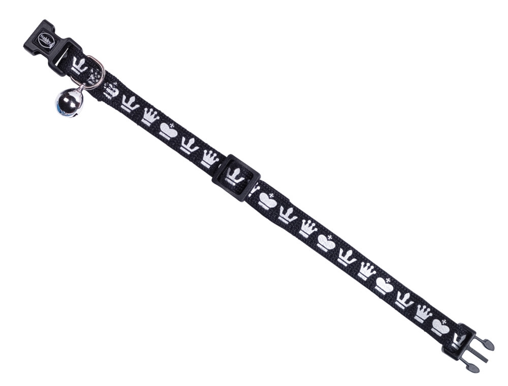 Kattenhalsband "Royale"  zwart