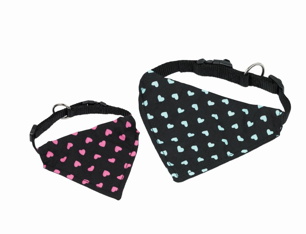 Kraag met bandana l: 20-30 cm; b: 10 mm roze
