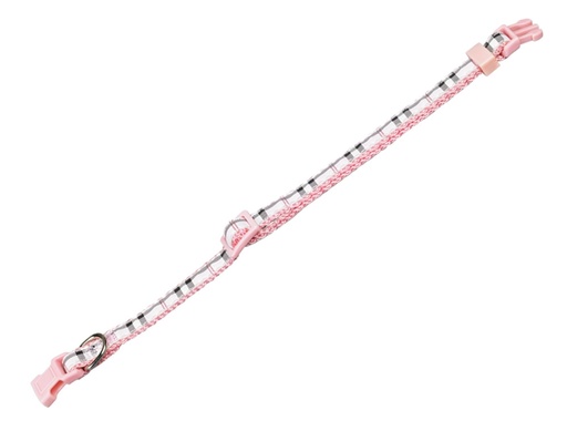 [NB7820115] Kraag tartan l: 20-35 cm; b: 10 mm roze