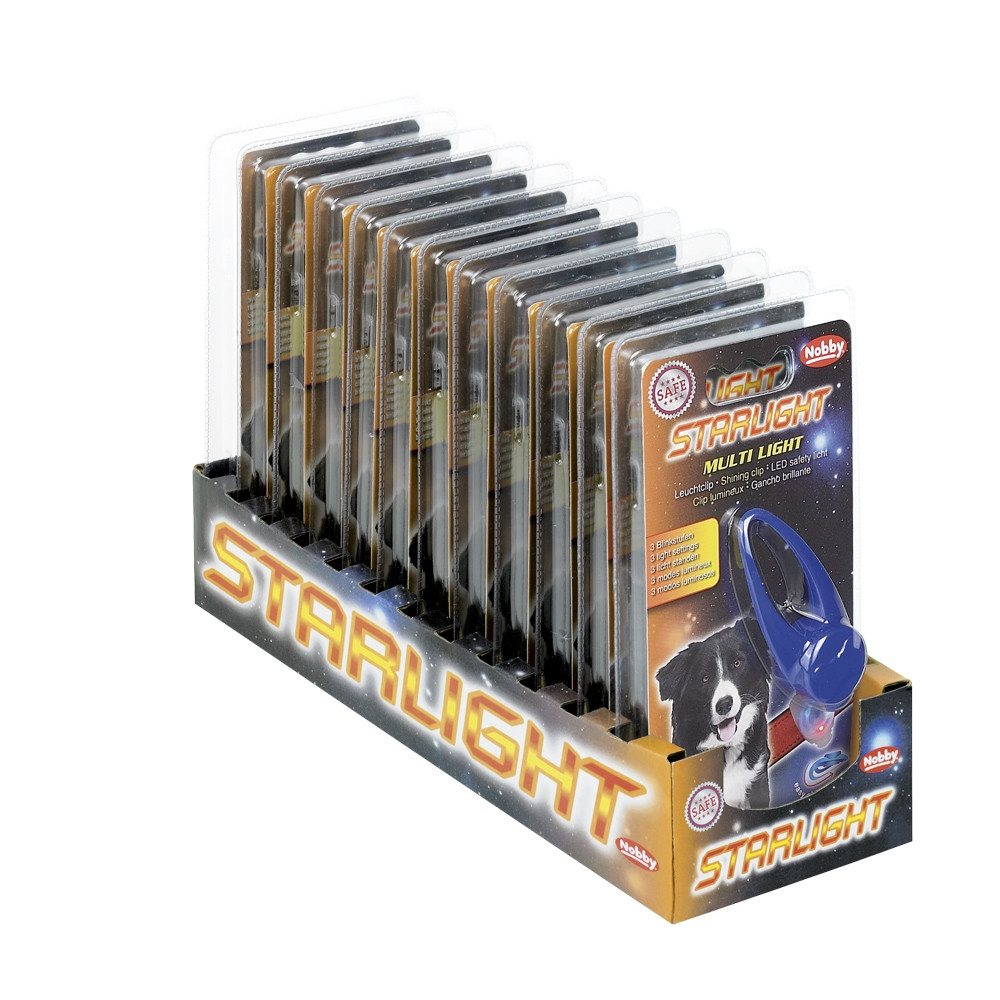 Glanzende clip "MULTI LIGHT" display 12 st. 