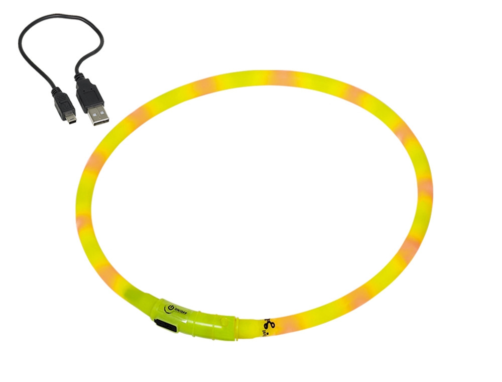 LED-lichtsnoer ZICHTBAAR XL; 10 mm; 70 cm geel