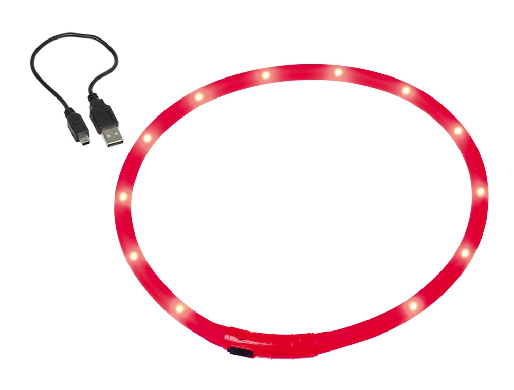 LED-lichtsnoer ZICHTBAAR 10 mm; 70 cm rood