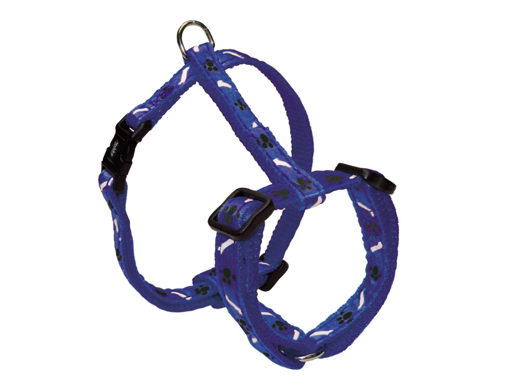 Harnas "Mini" chest 20-35 cm; l: 10 mm blauw