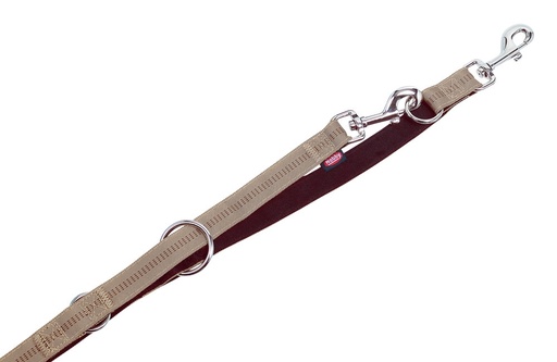 [NB7850783] Trainingslijn "Soft Grip" l: 200 cm; b: 10 mm beige-chocolade