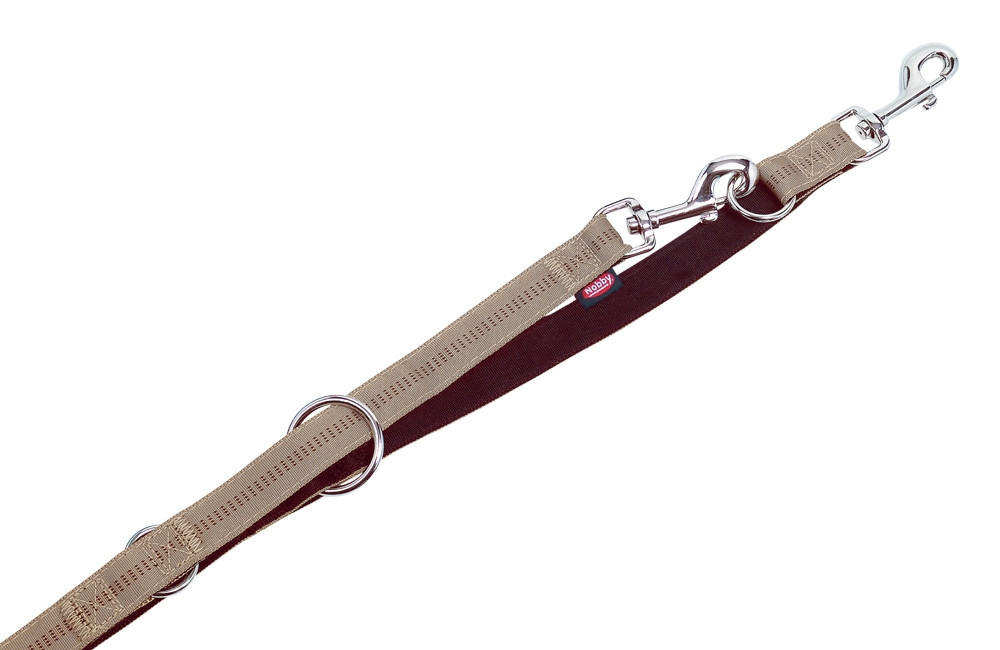 Trainingslijn "Soft Grip" l: 200 cm; b: 20 mm beige-chocolade