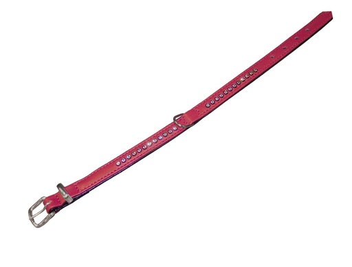 [NB7870201] Kraag "Crystal" enkele rij 37 cm (27-32 cm); 12/14 mm rood