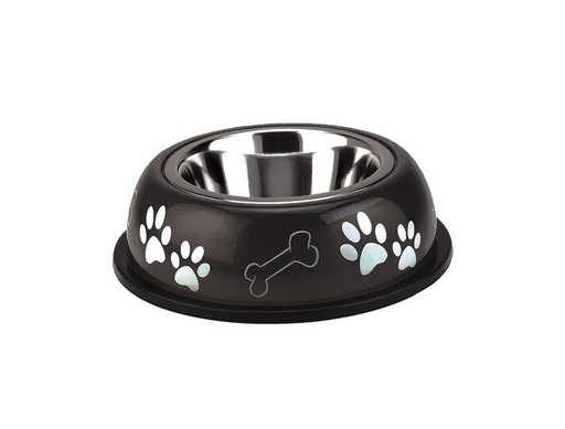 [NB7909705] Schaal "NICE DINER" 19 cm 0,35 ltr. bruin/zwart