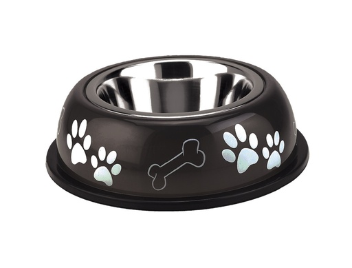 [NB7909805] Schaal "NICE DINER" 25 cm 0,75 ltr. bruin/zwart