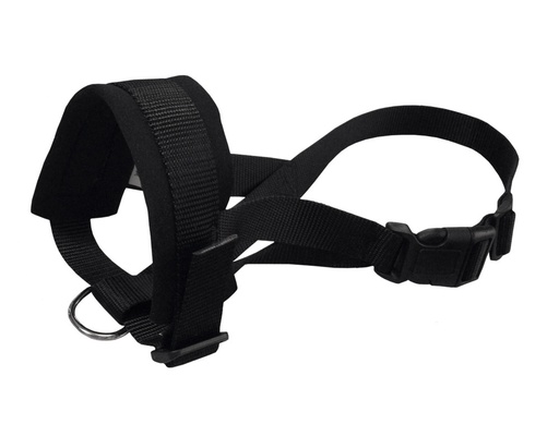 [NB79293] Nylon snuitlus maat XL; nek Strap: 20-30 cm; Snout Strap: 23-34 cm zwart