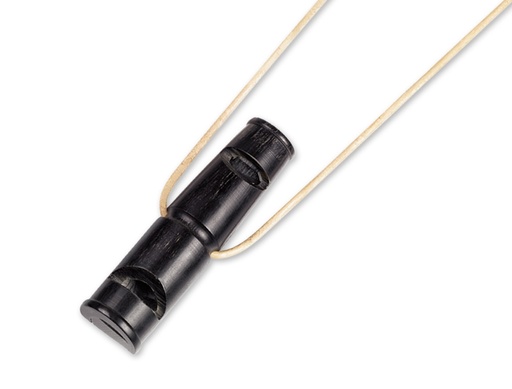 [NB79361] Buffelhoorn fluitje tweetonig 7 cm 