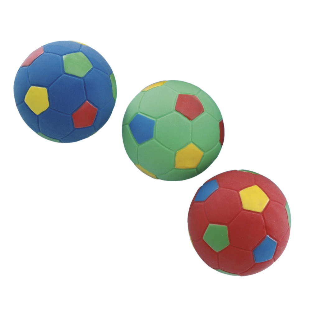Latex voetbal 8 cm multi 
