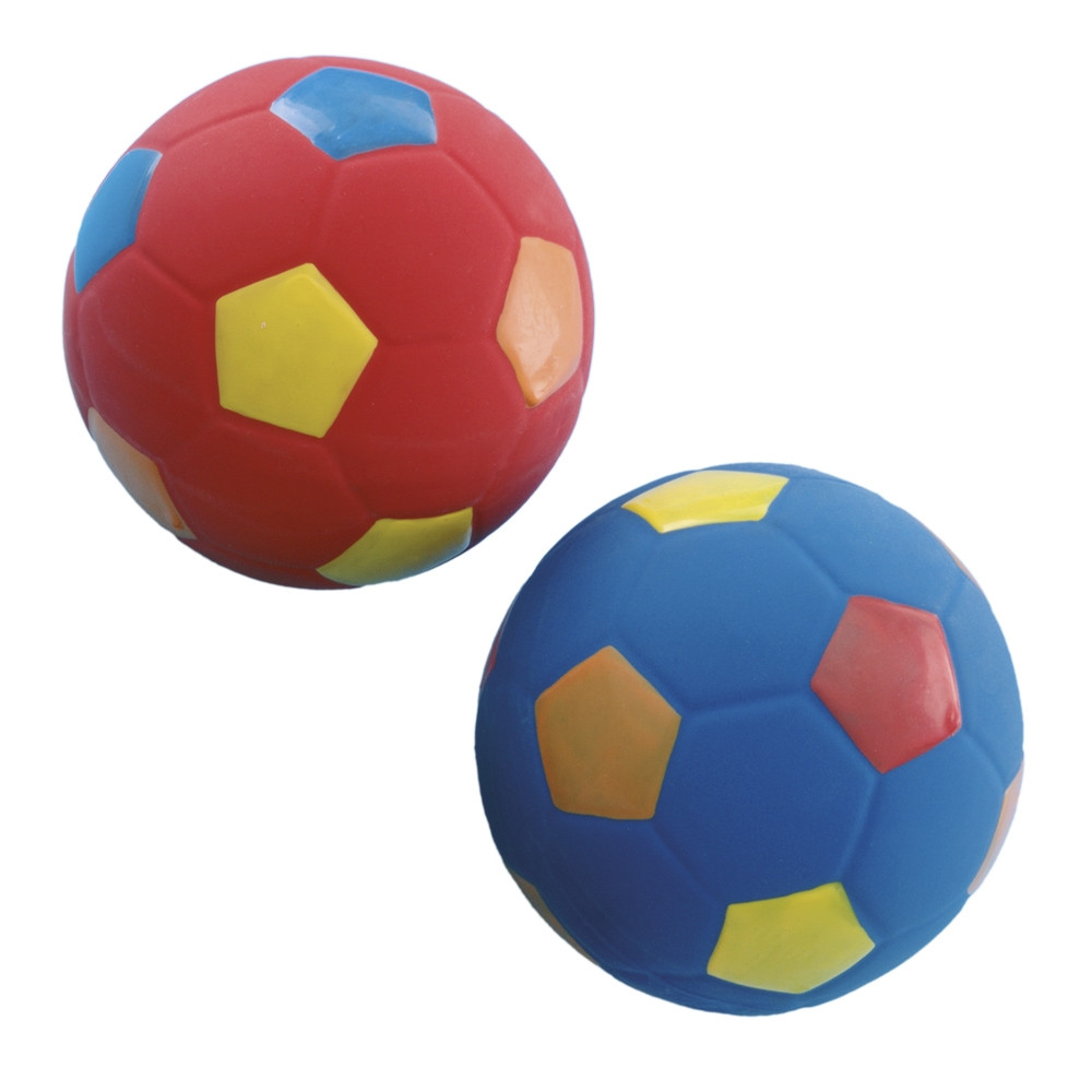 Latex voetbal 12 cm multi 