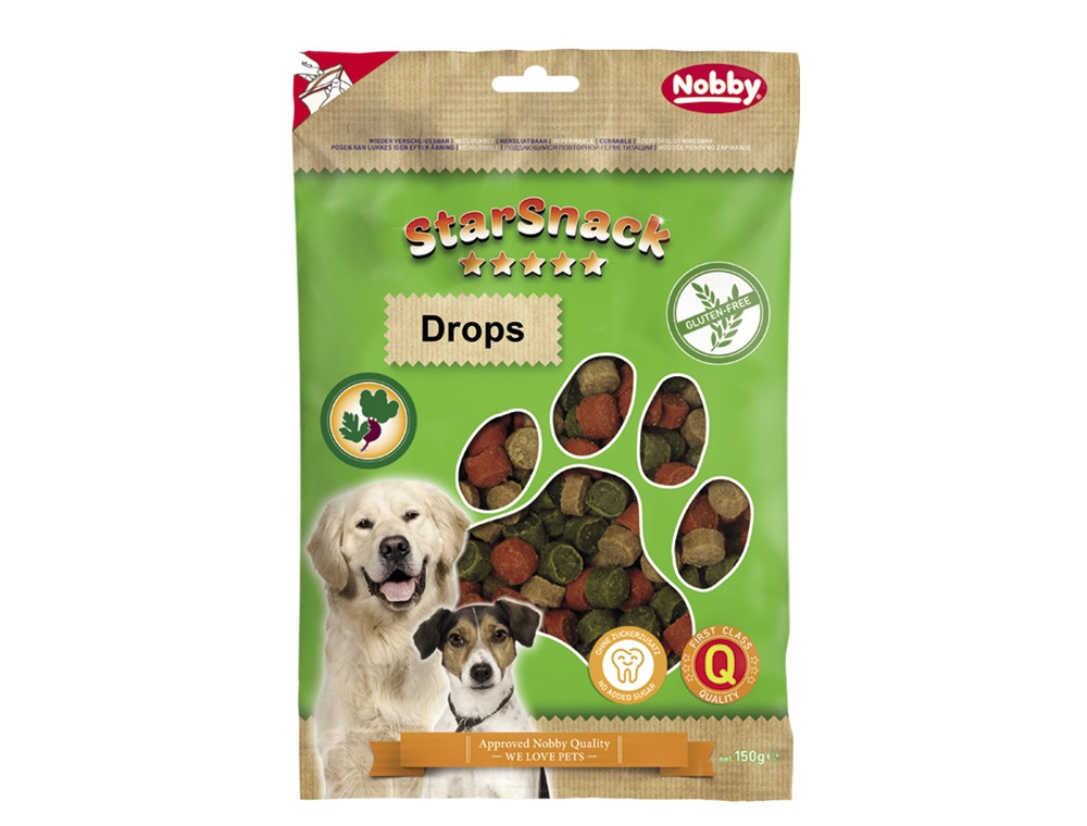 StarSnack "Drops" glutenvrij zak; 150 g 