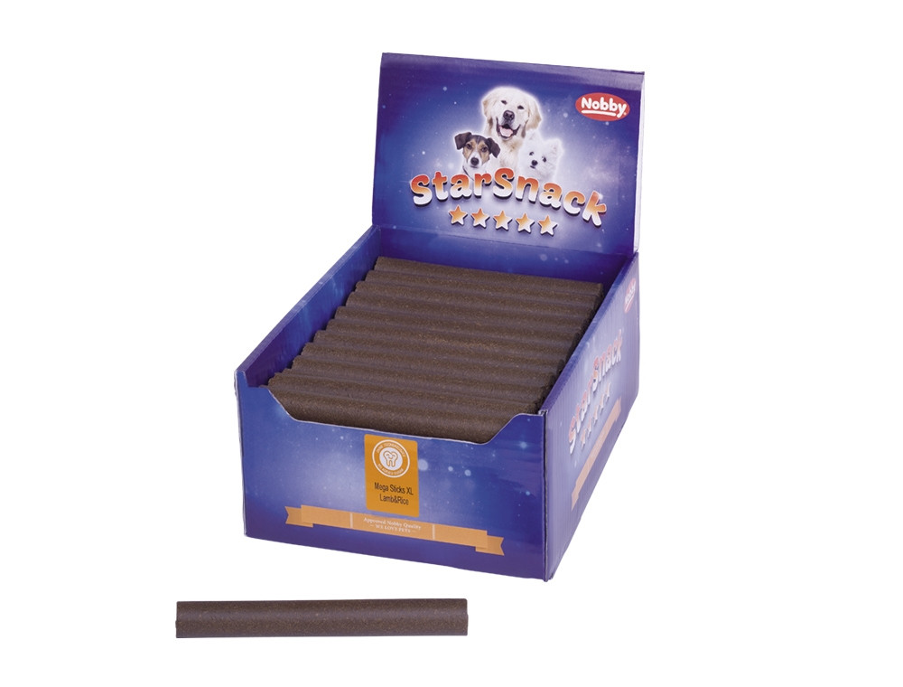 StarSnack Mega Sticks XL "Lam & Rijst" display 50 stuks 
