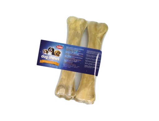 [NB79804] Botten van ongelooide huid geperst 2 Stuks; 21,5 cm; 170 g 