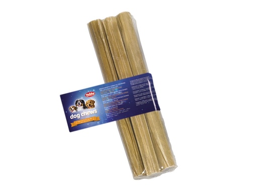 [NB79814] Kauwrolletjes ingedrukt 3 Stuks; 25 cm;  20 mm; 100 g 