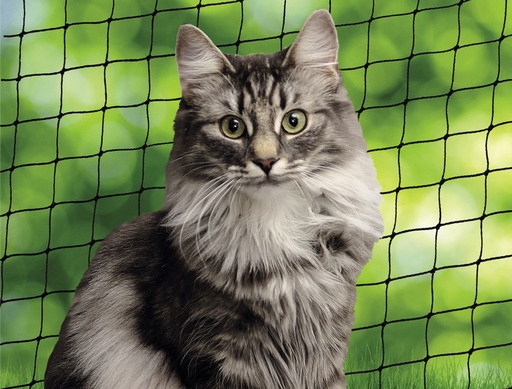 [NB80106] Katten veiligheidsnet M 4 x 3 m zwart
