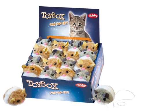 [NB80114] Trillend knuffeltje 6,5 cm; display 24 stuks 