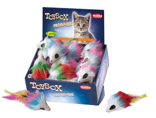 [NB80121] Pluche muis met lang haar