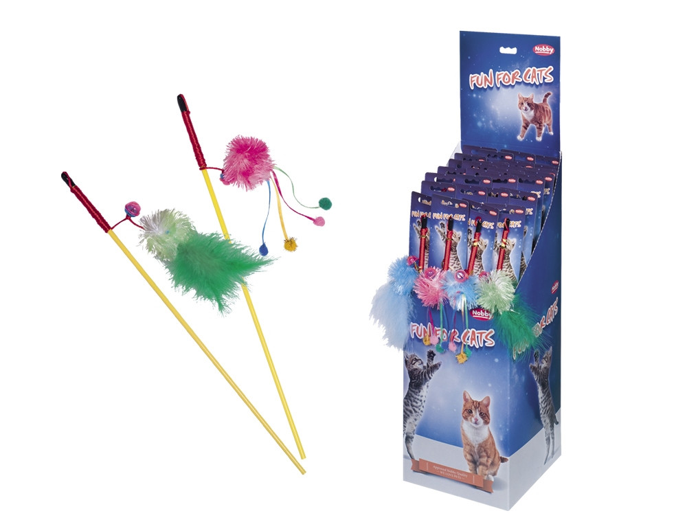 Hengel met pluche display 36 stuks 