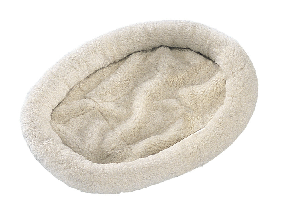 Pluizig bed voor katten large; 51 x 61 cm beige