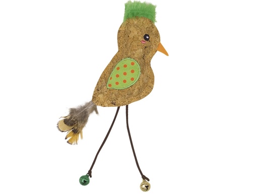 [NB80270] Kurkenvogel met kattenkruid 21 cm groen