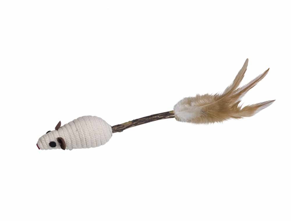 Matatabi stick met rammelaar muis
