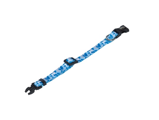 [NB8040032] Kraag "Camouflage" l: 13-20 cm; b: 10 mm licht blauw