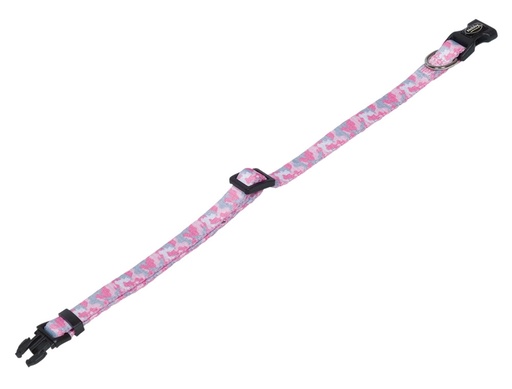 [NB8040115] Kraag "Camouflage" l: 20-35 cm; b: 10 mm roze