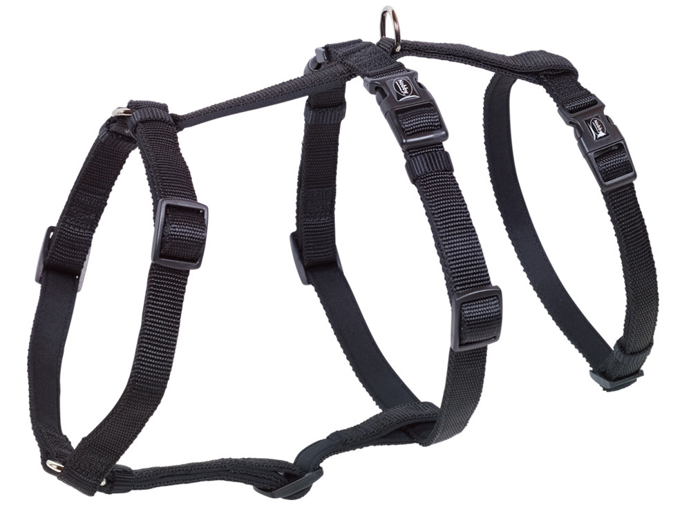 Veiligheidsharnas "Turva" nek: 24-34 cm, borst: 30-40 cm, b: 10 mm zwart