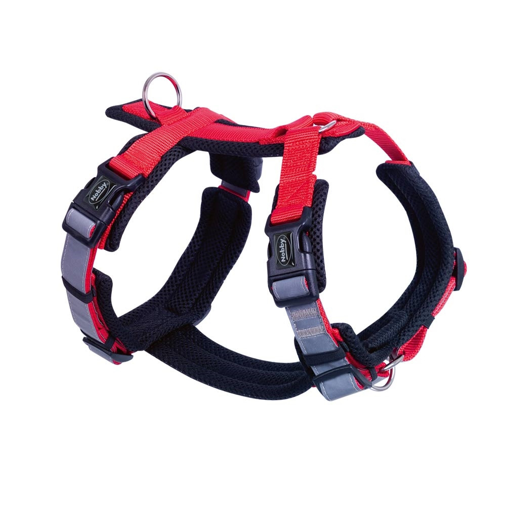 Harnas "DAGELIJKS WANDELCOMFORT" XL: borst: 48-68 cm, taille: 69-97 cm rood