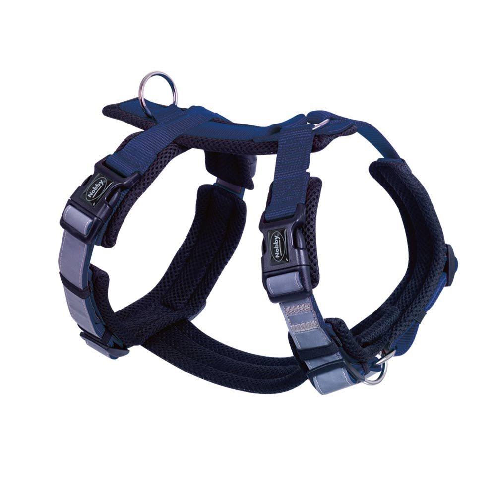 Harnas "DAGELIJKS WANDELCOMFORT" XL: borst: 48-68 cm, taille: 69-97 cm blauw