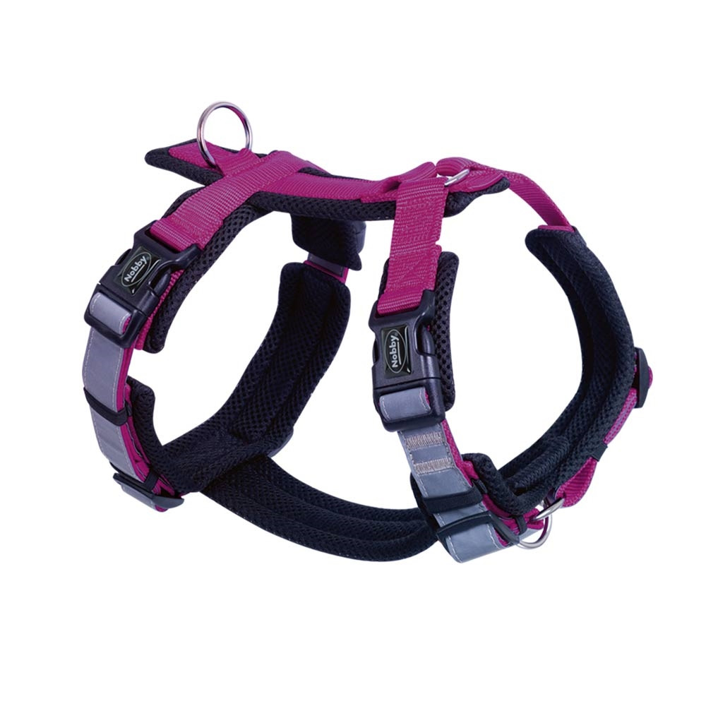 Harnas "DAGELIJKS WANDELCOMFORT" XL: borst: 48-68 cm, taille: 69-97 cm raspberry