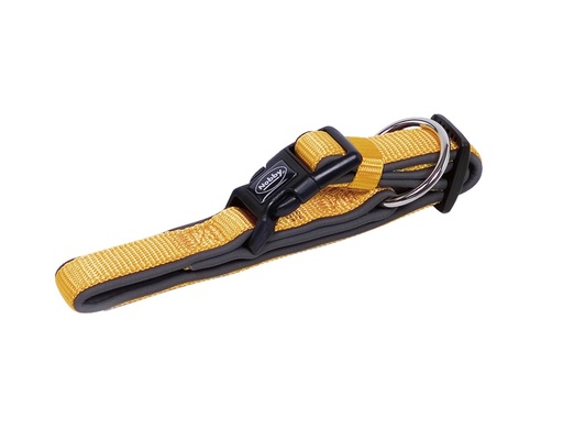 [NB8052104] Kraag "Klassieke Preno" L: 25-35 cm; b: 15/20 mm oranje/grijs