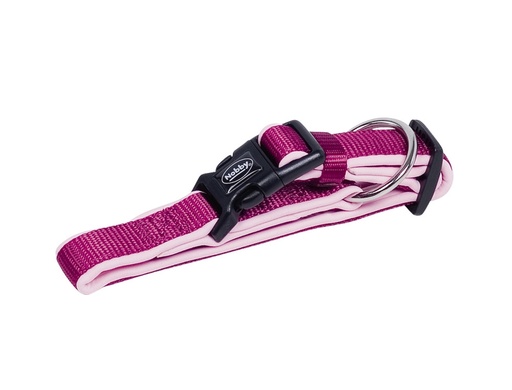 [NB8052364] Kraag "Klassieke Preno" L: 40-55 cm; b: 25/35 mm rasberry/roze