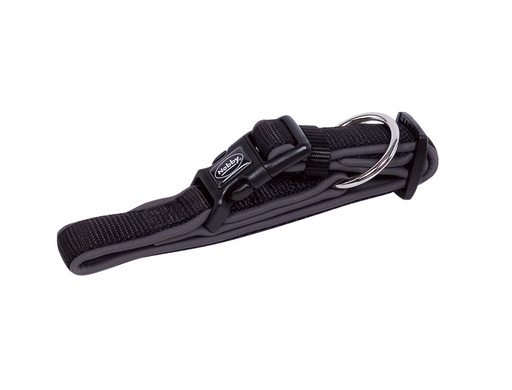 [NB8052405] Kraag "Klassieke Preno" L: 50-65 cm; b: 25/35 mm zwart/grijs