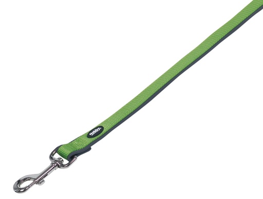 [NB8052539] Lijn "Klassiek Preno" L: 120 cm; b: 15/20 mm neon groen/grijs